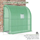 Alloy Steel Frame Garden Greenhouse 200cm Wide With Zippered Doors - Velmora