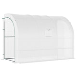 Alloy Steel Frame Garden Greenhouse 300cm Wide With Zippered Doors - Velmora