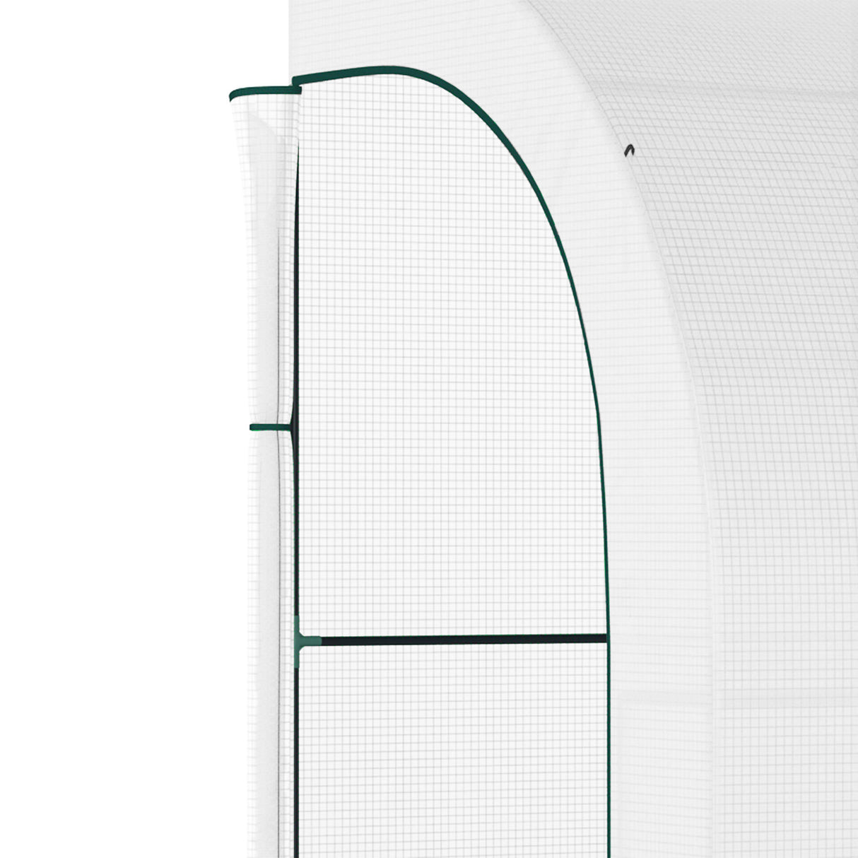 Alloy Steel Frame Garden Greenhouse 300cm Wide With Zippered Doors - Velmora