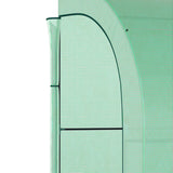 Alloy Steel Frame Garden Greenhouse 300cm Wide With Zippered Doors - Velmora