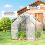 Alloy Steel Frame Garden Tomato Greenhouse 180cm Wide - Velmora