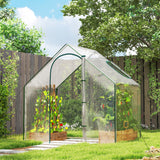 Alloy Steel Frame Garden Tomato Greenhouse 180cm Wide - Velmora