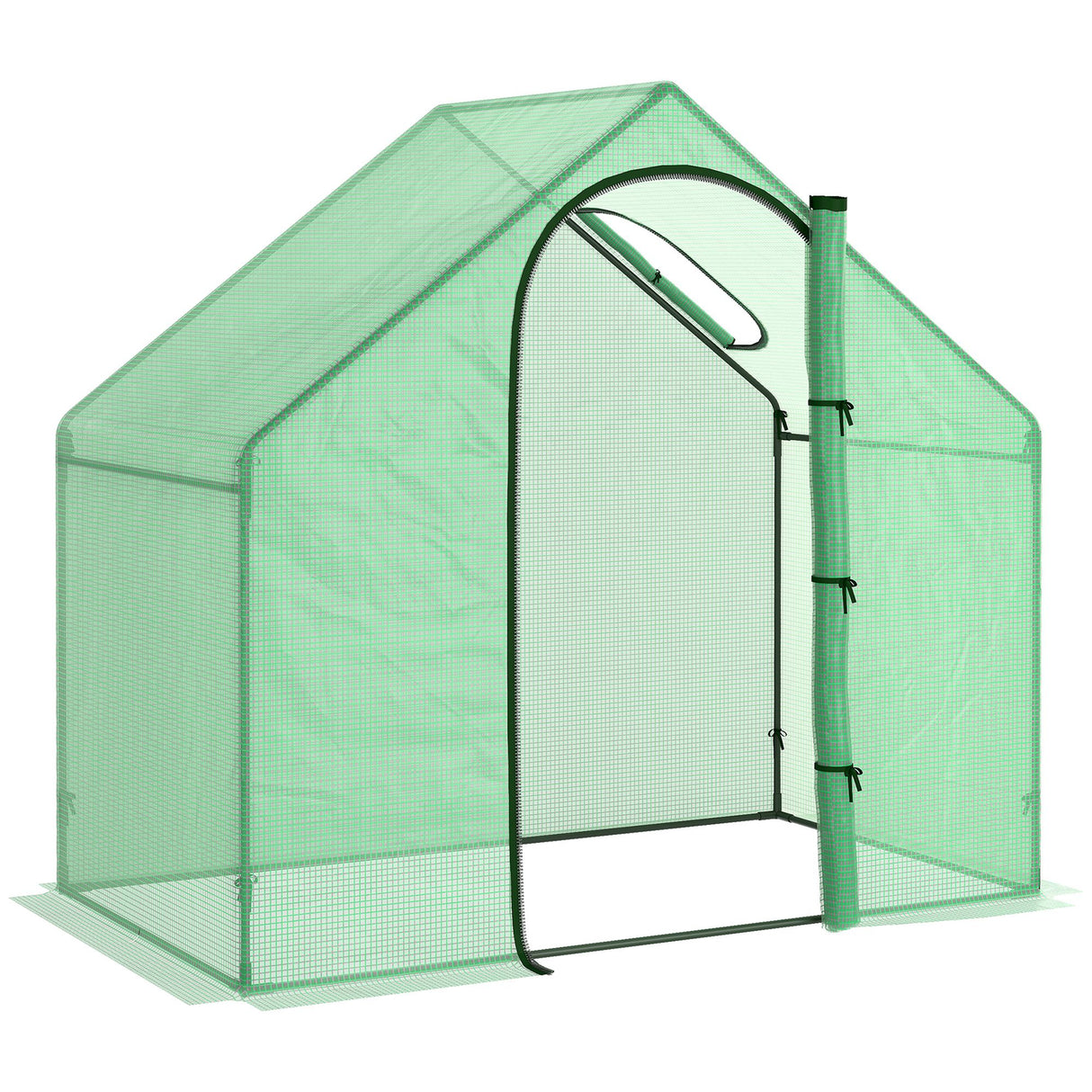 Alloy Steel Frame Garden Tomato Greenhouse 180cm Wide - Velmora