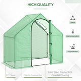 Alloy Steel Frame Garden Tomato Greenhouse 180cm Wide - Velmora