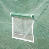 Alloy Steel Garden Greenhouse 285cm Length With 6 Mesh Windows - Velmora