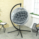 Alloy Steel Hanging Garden Swing Chair for Outdoor and Indoor - Velmora