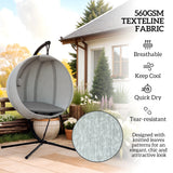 Alloy Steel Hanging Garden Swing Chair for Outdoor and Indoor - Velmora