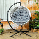 Alloy Steel Hanging Garden Swing Chair for Outdoor and Indoor - Velmora