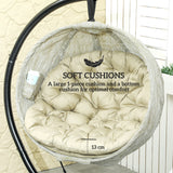 Alloy Steel Hanging Garden Swing Chair for Outdoor and Indoor - Velmora