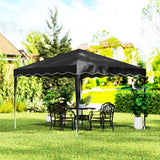 Alloy Steel Pop Up Gazebo Adjustable Height 295cm Width x 295cm Depth - Velmora