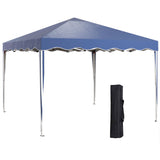 Alloy Steel Pop Up Gazebo Adjustable Height 295cm Width x 295cm Depth - Velmora