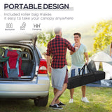 Alloy Steel Pop Up Gazebo Adjustable Height 295cm Width x 295cm Depth - Velmora
