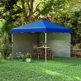 Alloy Steel Pop Up Gazebo Canopy 297cm Width x 297cm Depth With UPF30+ Protection - Velmora