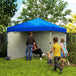 Alloy Steel Pop Up Gazebo Canopy 297cm Width x 297cm Depth With UPF30+ Protection - Velmora