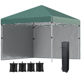 Alloy Steel Pop Up Gazebo Canopy 297cm Width x 297cm Depth With UPF30+ Protection - Velmora