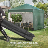 Alloy Steel Pop Up Gazebo Canopy 297cm Width x 297cm Depth With UPF30+ Protection - Velmora