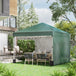 Alloy Steel Pop Up Gazebo Canopy 297cm Width x 297cm Depth With UPF30+ Protection - Velmora
