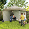 Alloy Steel Pop Up Gazebo Canopy 297cm Width x 297cm Depth With UPF30+ Protection - Velmora
