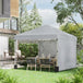 Alloy Steel Pop Up Gazebo Canopy 297cm Width x 297cm Depth With UPF30+ Protection - Velmora