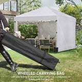 Alloy Steel Pop Up Gazebo Canopy 297cm Width x 297cm Depth With UPF30+ Protection - Velmora