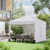 Alloy Steel Pop Up Gazebo Canopy 297cm Width x 297cm Depth With UPF30+ Protection - Velmora