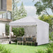 Alloy Steel Pop Up Gazebo Canopy 297cm Width x 297cm Depth With UPF30+ Protection - Velmora