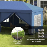 Alloy Steel Pop Up Gazebo Canopy 400cm Width x 300cm Depth With Curtain Walls - Velmora
