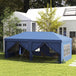 Alloy Steel Pop Up Gazebo Canopy 400cm Width x 300cm Depth With Curtain Walls - Velmora