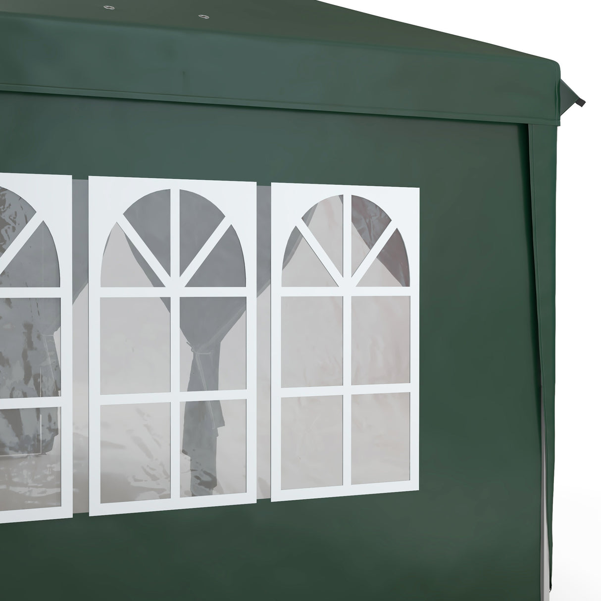 Alloy Steel Pop Up Gazebo Canopy 400cm Width x 300cm Depth With Curtain Walls - Velmora