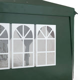 Alloy Steel Pop Up Gazebo Canopy 400cm Width x 300cm Depth With Curtain Walls - Velmora