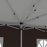 Alloy Steel Pop Up Gazebo Canopy 400cm Width x 300cm Depth With Curtain Walls - Velmora