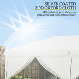 Alloy Steel Pop Up Gazebo Canopy 400cm Width x 300cm Depth With Curtain Walls - Velmora