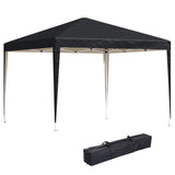Alloy Steel Pop Up Gazebo Height Adjustable Marquee Party Tent 295cm Width x 295cm Depth - Velmora