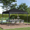Alloy Steel Pop Up Gazebo Height Adjustable Marquee Party Tent 295cm Width x 295cm Depth - Velmora