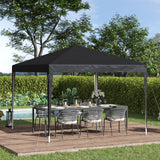 Alloy Steel Pop Up Gazebo Height Adjustable Marquee Party Tent 295cm Width x 295cm Depth - Velmora