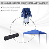 Alloy Steel Pop Up Gazebo Height Adjustable Marquee Party Tent 295cm Width x 295cm Depth - Velmora