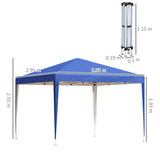 Alloy Steel Pop Up Gazebo Height Adjustable Marquee Party Tent 295cm Width x 295cm Depth - Velmora