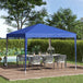 Alloy Steel Pop Up Gazebo Height Adjustable Marquee Party Tent 295cm Width x 295cm Depth - Velmora