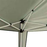 Alloy Steel Pop Up Gazebo Height Adjustable Marquee Party Tent 295cm Width x 295cm Depth - Velmora