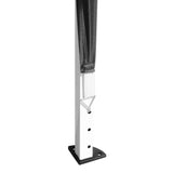 Alloy Steel Pop Up Gazebo Height Adjustable Marquee Party Tent 295cm Width x 295cm Depth - Velmora