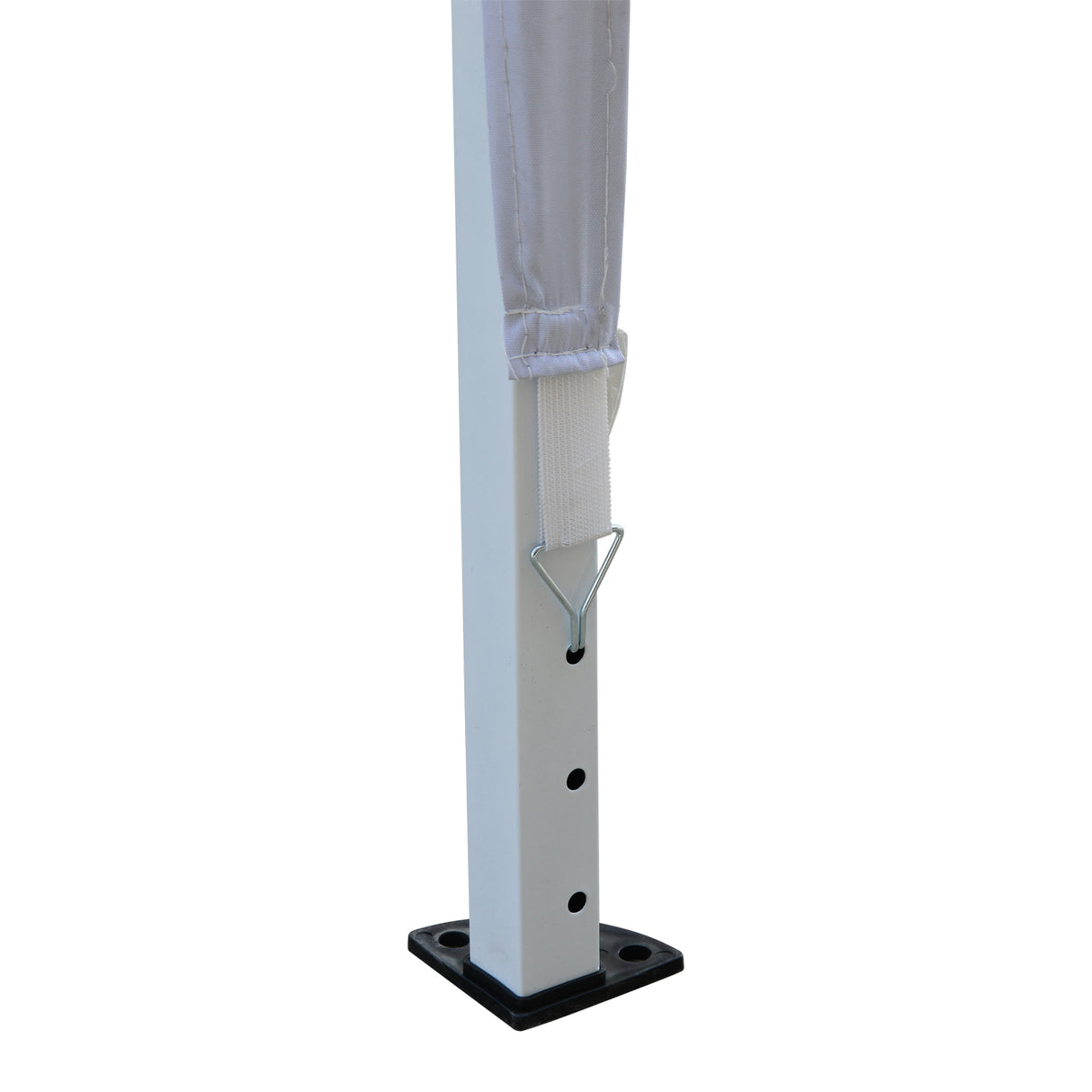 Alloy Steel Pop Up Gazebo Height Adjustable Marquee Party Tent 295cm Width x 295cm Depth - Velmora