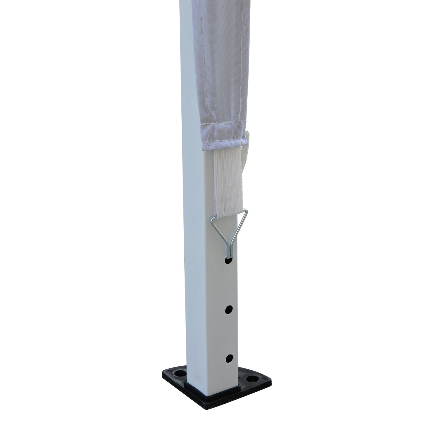 Alloy Steel Pop Up Gazebo Height Adjustable Marquee Party Tent 295cm Width x 295cm Depth - Velmora