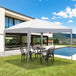 Alloy Steel Pop Up Gazebo Height Adjustable Marquee Party Tent 295cm Width x 295cm Depth - Velmora