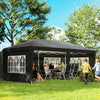Alloy Steel Pop Up Gazebo Height Adjustable Marquee Party Tent 585cm Width x 295cm Depth - Velmora