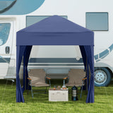 Alloy Steel Pop Up Gazebo Marquee Party Tent Canopy 200cm Width x 298cm Depth - Velmora