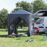 Alloy Steel Pop Up Gazebo Marquee Party Tent Canopy 200cm Width x 298cm Depth - Velmora