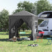 Alloy Steel Pop Up Gazebo Marquee Party Tent Canopy 200cm Width x 298cm Depth - Velmora