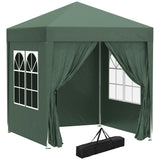 Alloy Steel Pop Up Gazebo Marquee Party Tent Canopy 200cm Width x 298cm Depth - Velmora