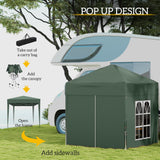 Alloy Steel Pop Up Gazebo Marquee Party Tent Canopy 200cm Width x 298cm Depth - Velmora