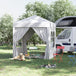 Alloy Steel Pop Up Gazebo Marquee Party Tent Canopy 200cm Width x 298cm Depth - Velmora